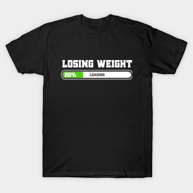 losing weight loading T-Shirt by MikeNotis